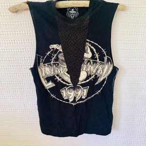 Lynyrd Skynyrd Tour Tank with crochet detail